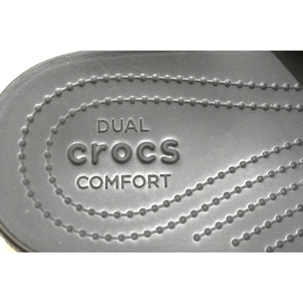 Crocs Getaway Sandal Women's Size 13 Black Triple Strap Slides Casual Shoe Flat